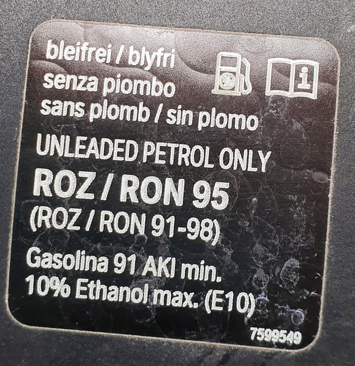 фото №6, Кришка заливання пального imperialblau a89 bmw 5 f10 7218336