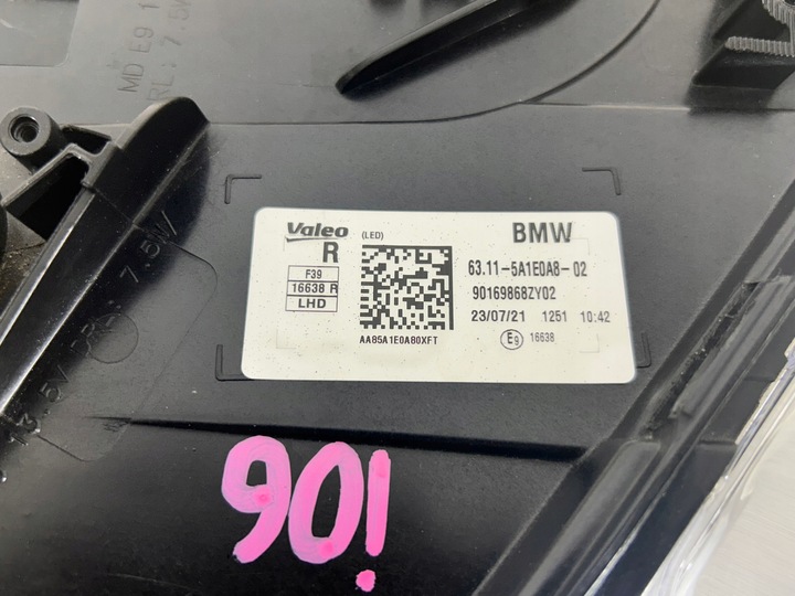 фото №13, Bmw x2 f39 полный led лампа правая перед фара eu - супер