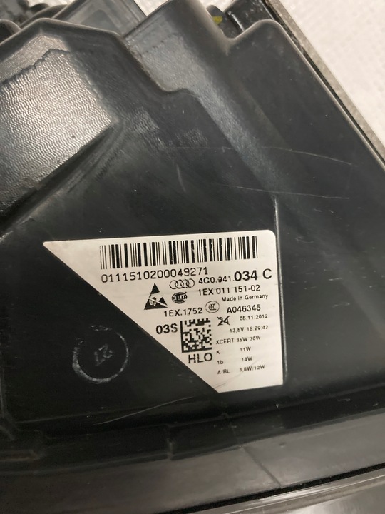 фото №11, Audi a6 c7 4g 11r-15r лампа правая левая полный led комплект европа