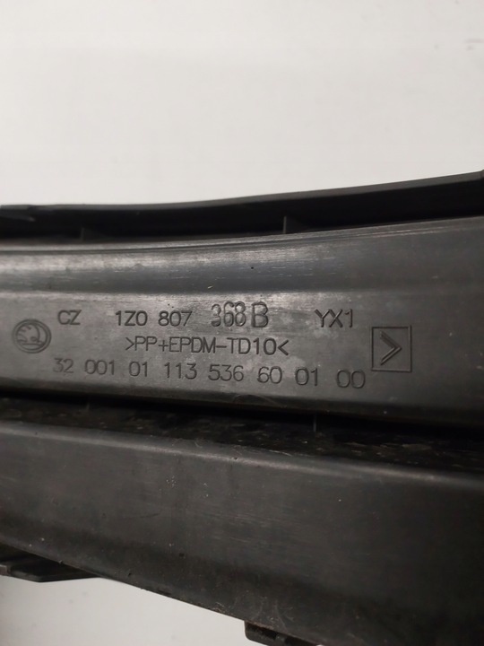 фото №6, Заглушка бампера левый перед skoda octavia ii рестайлинг 1z0807368b