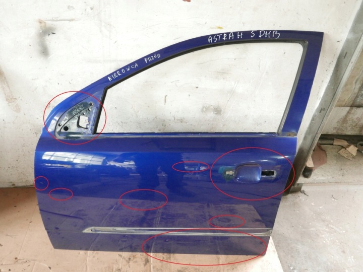 фото №10, Ліві двері перед z21b opel astra h iii hb 5d 04-06