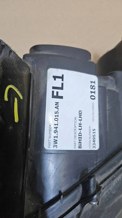 фото №15, Лампа левая перед передняя bentley continental gt gtc 3w1941015an