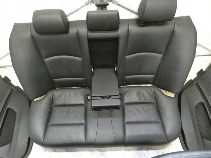 фото №14, Bmw f10 сидіння чорна шкіра підігрів диван обшивки комплект оббивка м-пакет