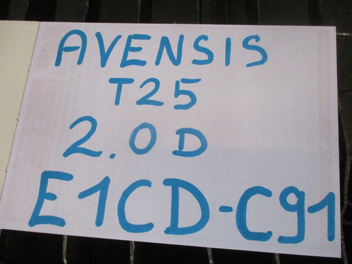 фото №8, Двигатель двигатель toyota avensis t25 e1cd-c91 комплектный