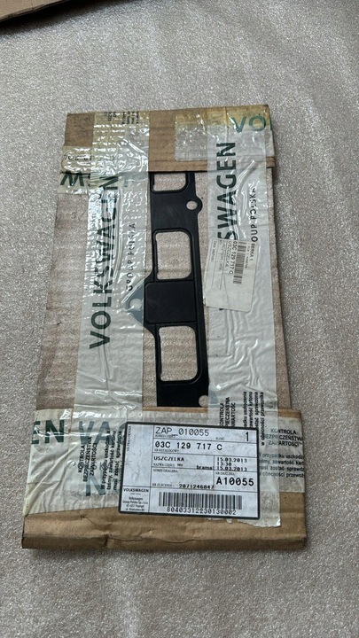 фото №2, Прокладка kol. ss. vw beetle 12- 03c129717c оригинальный номер vag