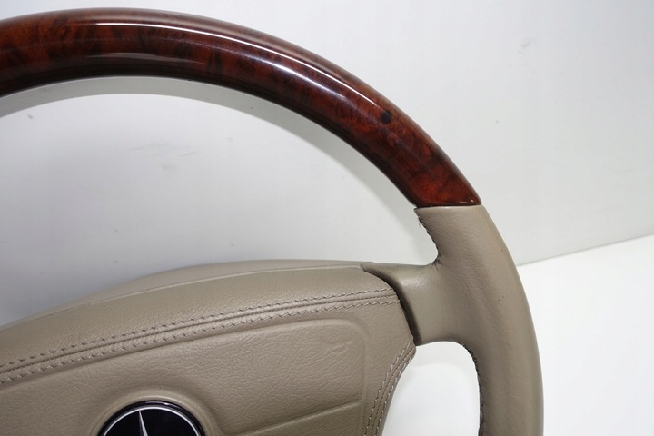 фото №6, Mercedes w140 w129 руль идеал рестайлинг дерево деревянная