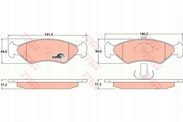 фото №15, Тормозные колодки тормозные trw gdb1221 ford mazda