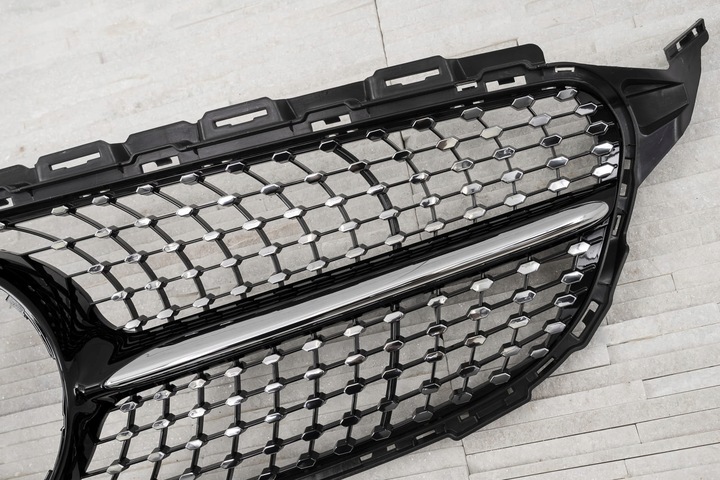 фото №9, Mercedes c-class w205 2014-2018 передній фейсліфтинг решітка радіатора diamond чорний
