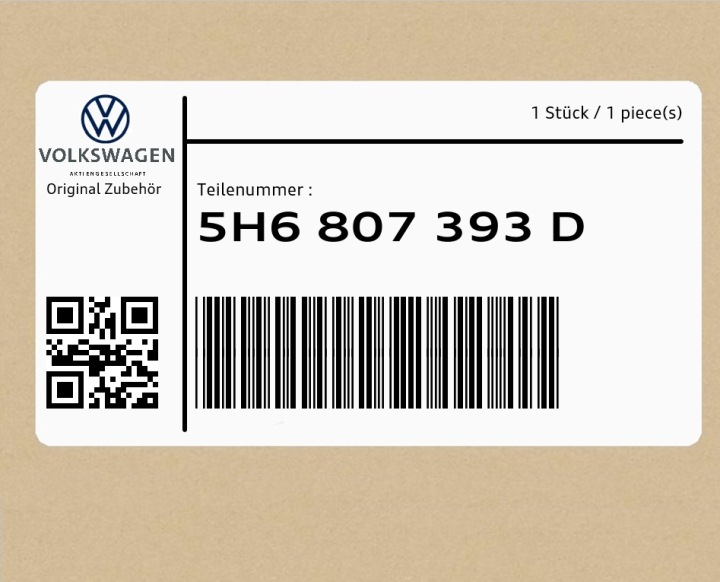 фото №1, Направляющая 5h6807393d vw golf