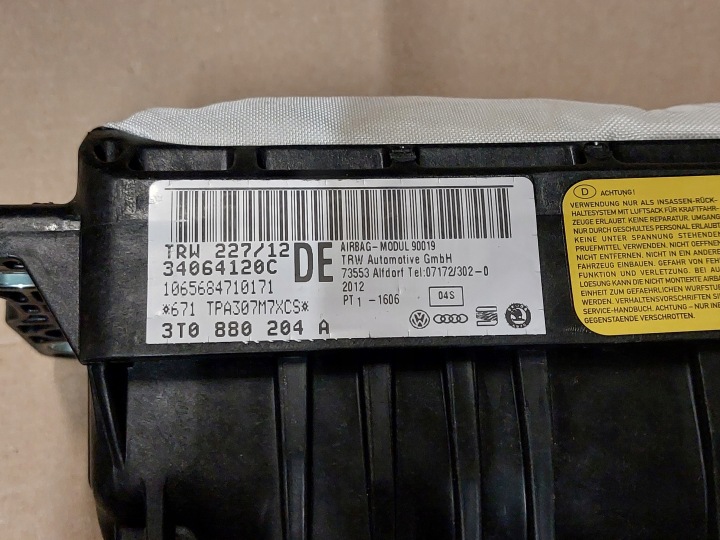 фото №8, Подушка  подушка pas ремені skoda superb ii 08-13r 1z0880201ar 3t0880204a