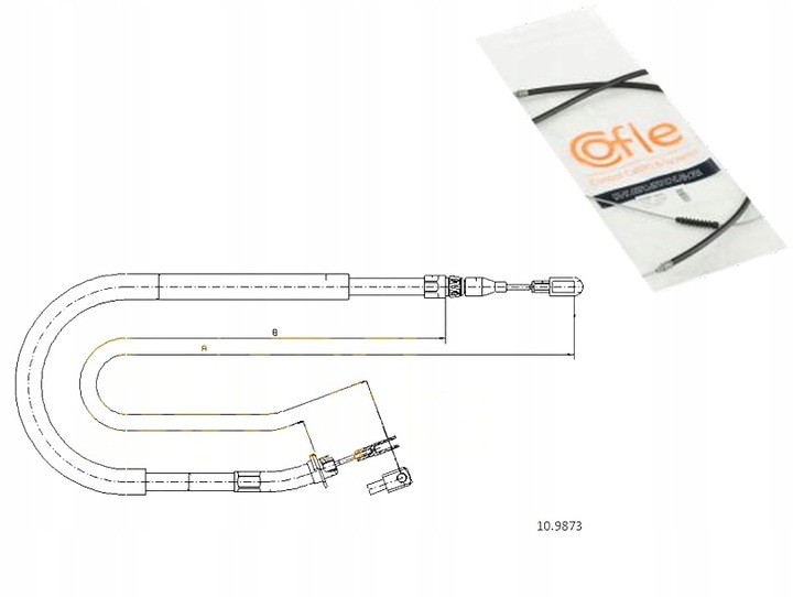фото №1, Трос трос тормоза ручного db