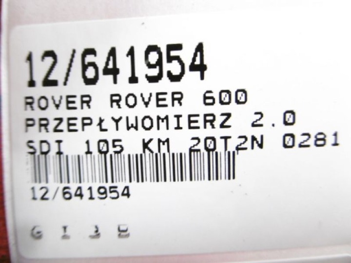фото №7, Rover 600 расходомер 0281002120 2,0sdi