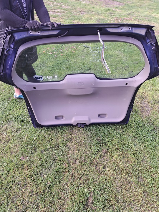 фото №10, Scenic 2 ii крышка зад задняя багажника + стекло tef43 комплектная