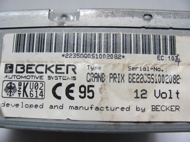 фото №8, Радіопрогравач mercedes porsche becker grand prix be2235