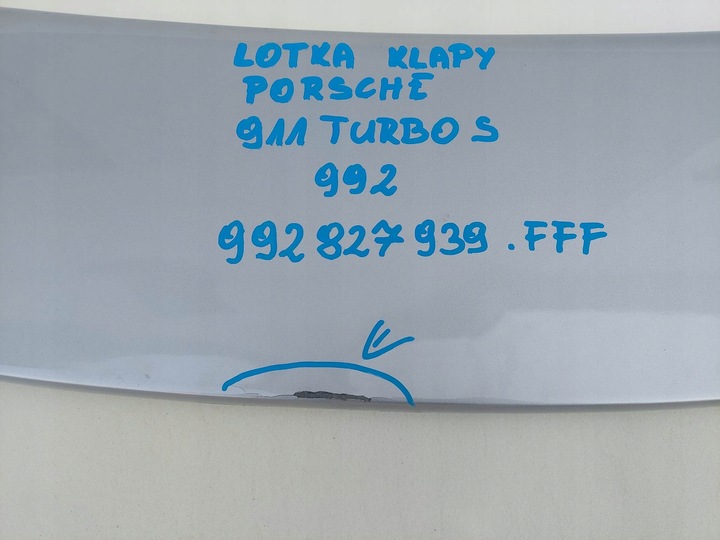 фото №5, Porsche 911 turbo s 992 спойлер спойлер крышки зад