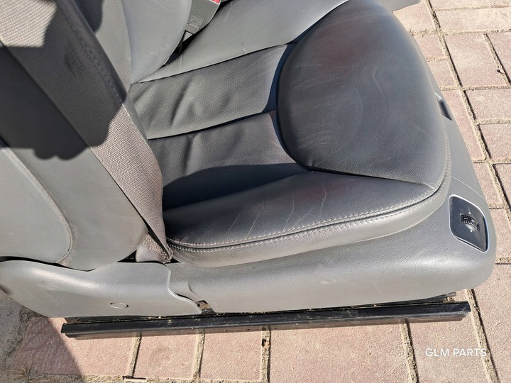 фото №10, Mercedes-benz sl r230 сидіння правий + лівий темний сірий комплект