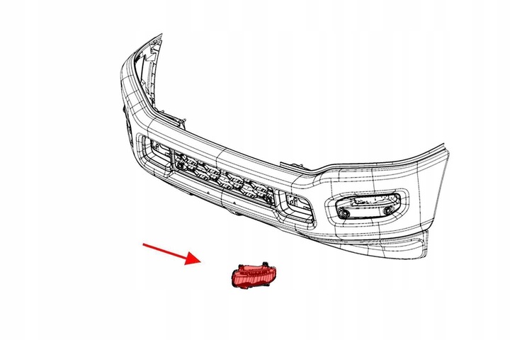 фото №6, Dodge ram 1500 2018+ лампа противотуманная передняя левая led 68273292ab