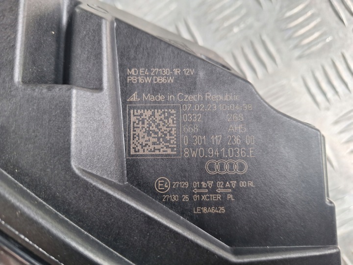 фото №10, Audi a4 8w0 b9 рестайлинг фара правая полный led matrix красивая