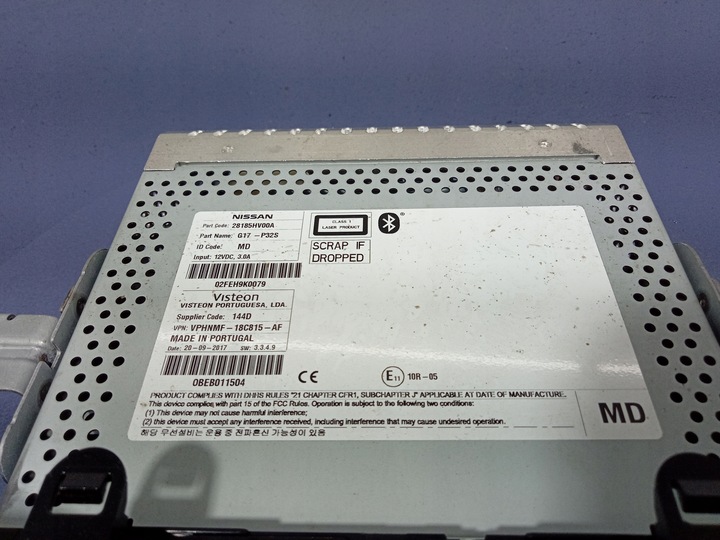 фото №5, Qashqai ii j11 рестайлинг 17- радио cd заводские 28185hv00a