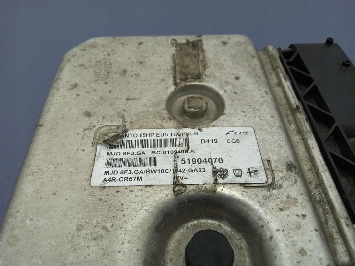фото №7, Fiat punto iii 1.3 d m-jet блок керування двигуном (ecu) 51904070 mjd8f3.ga