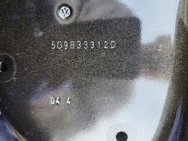 фото №12, Двері праві задні ручка vw golf vii 7 5g універсал чорні lc9x оригінальний номер