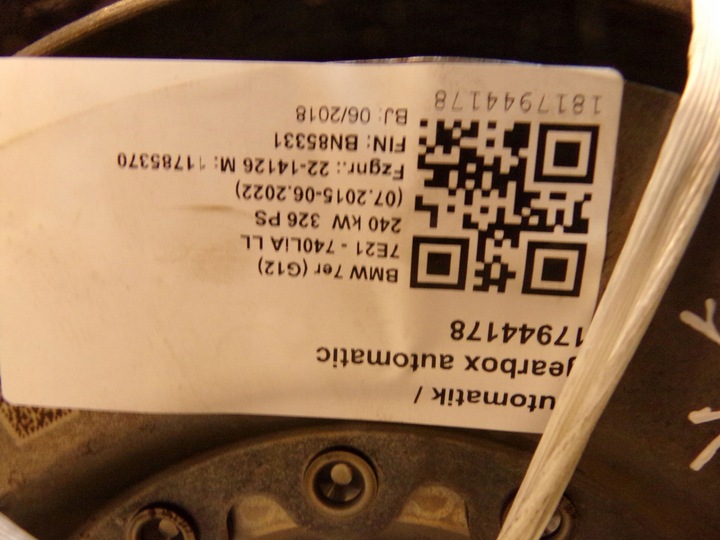 фото №14, Bmw g12 4.0li автоматическая коробка передач коробки передач 7952771 ga8hp50z-wbj