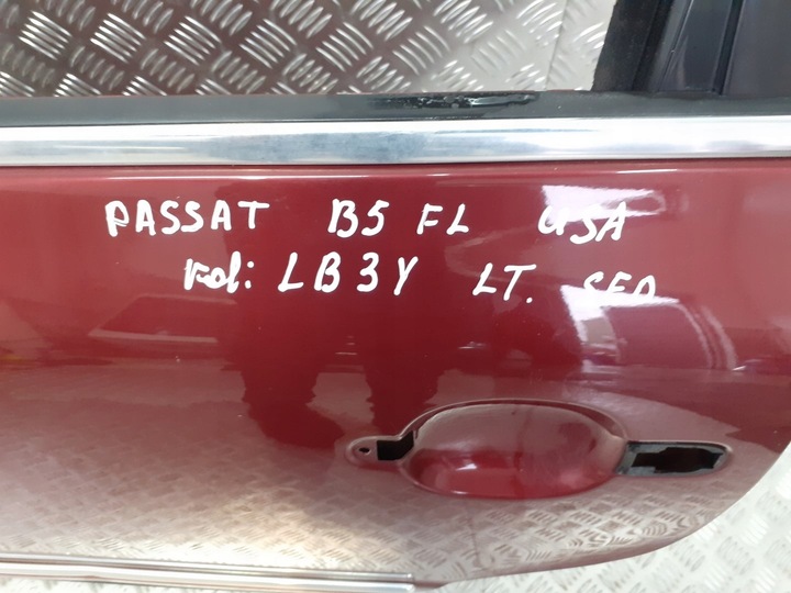 фото №6, Дверь левый зад vw passat b5 fl lb3y sedan