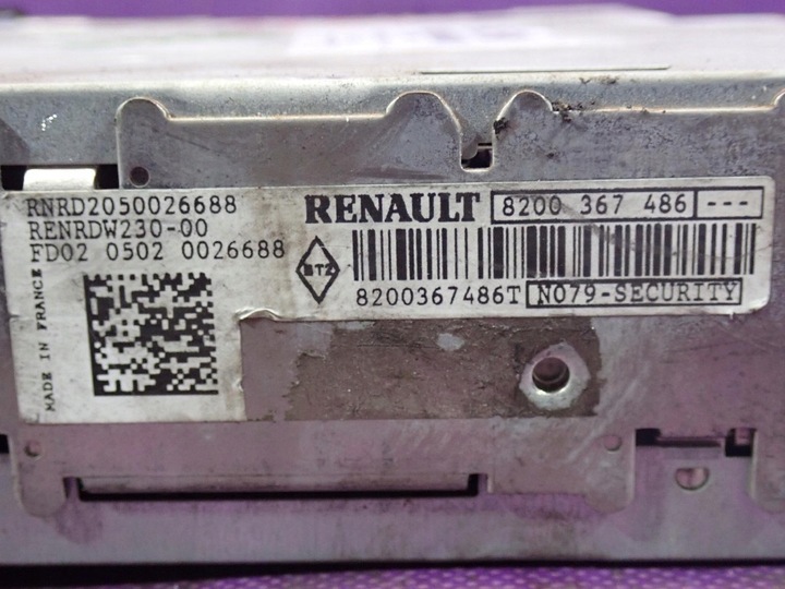 фото №5, Renault megane ii 02-05 радіо cd код 8200367486t
