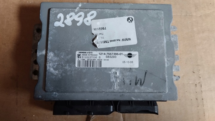 фото №6, Блок управления двигателем (ecu) компьютер mini cooper r50 rb2 1.6b 16v 7557395