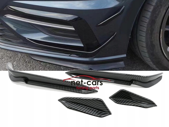 фото №1, Спойлер накладка бампер golf 7.5 17- карбон r lin