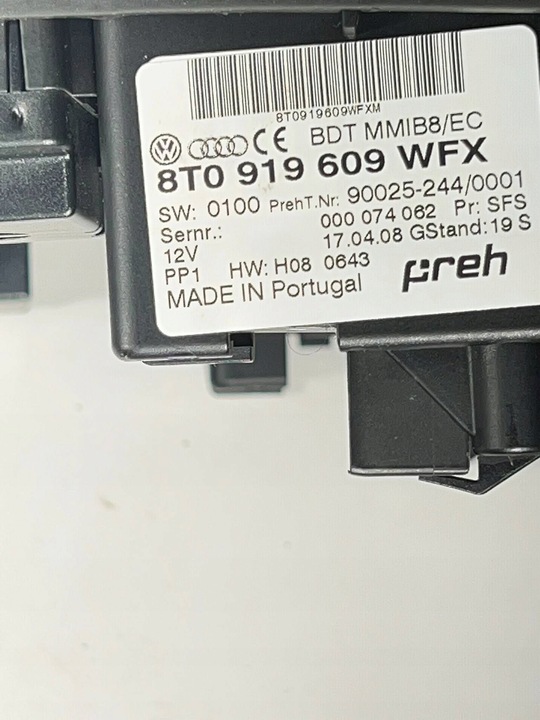 фото №11, Audi a5 8t 8f 2009 8t0 919 609 панель радіо mmi high англієць autohold