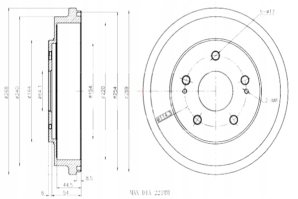 фото №2, Барабаны тормозные 2szt. honda t cr-v hr-v maxgear