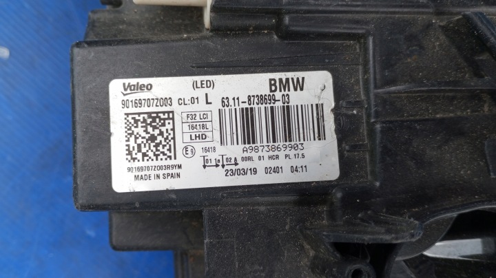 фото №14, Фара передня ліві перед eu bmw 4 f32 f33 f36 рестайлінг повний led 8738699