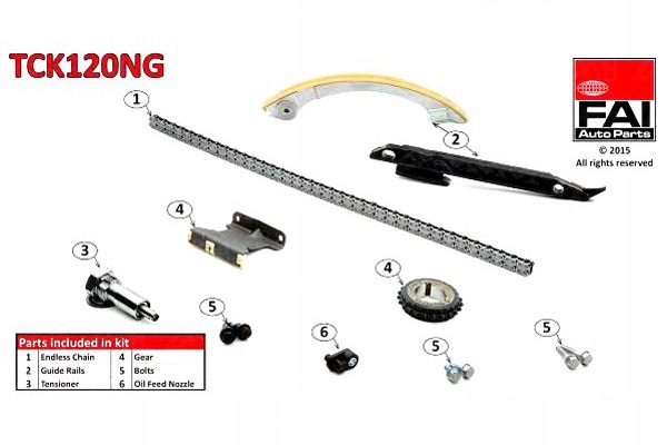 фото №2, Набор цепи распределительный вал alfa fiat 1,9jts 2,2jts f