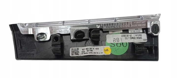 фото №8, Vw passat b8 14- планка dekor панели консоли 3g1853262aj 3g1853261h