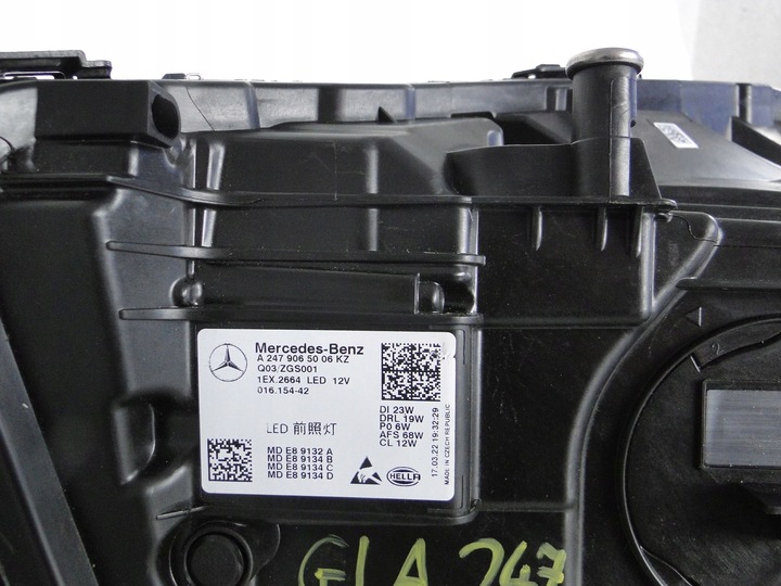 фото №12, Mercedes gla 247 лампа перед права multibeam h247