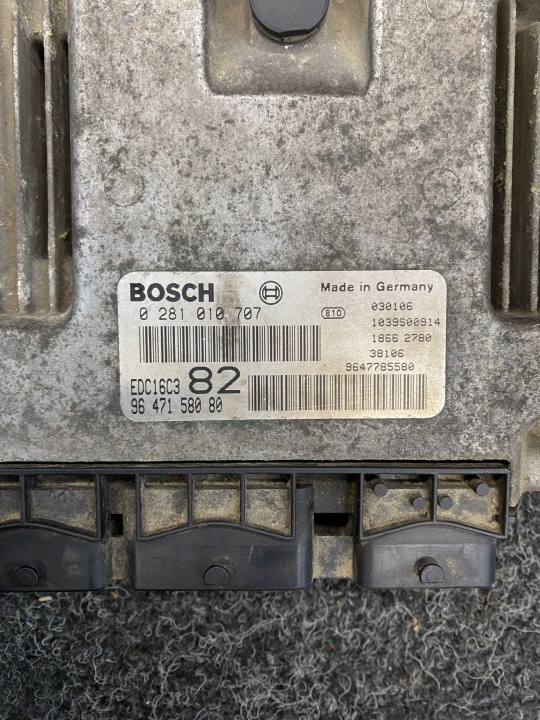 фото №6, Peugeot 206 1.4 hdi блок керування двигуном (ебу, комп'ютер двигуна) 9647158080 0281010707
