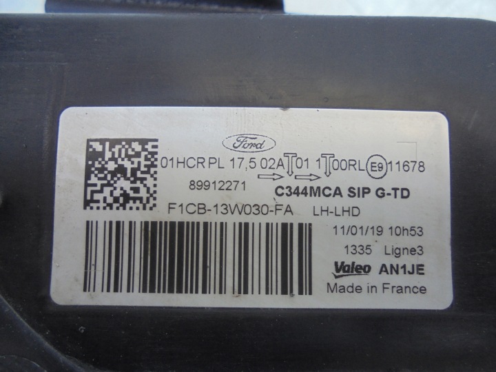фото №14, Фара led праве ліве фара ford c-max mk2 ii рестайлінг f1cb-13w030-fa 13w029