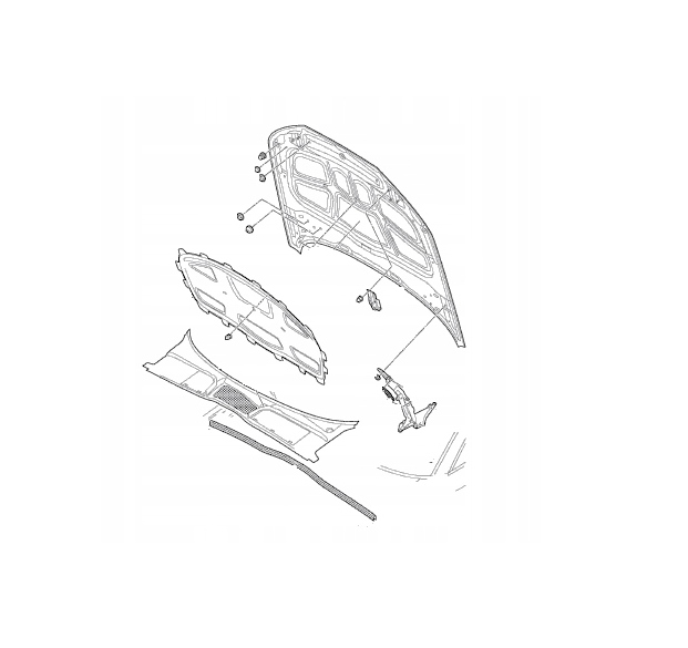 фото №1, Петлі капота патрони mercedes c-klasa a2058800828