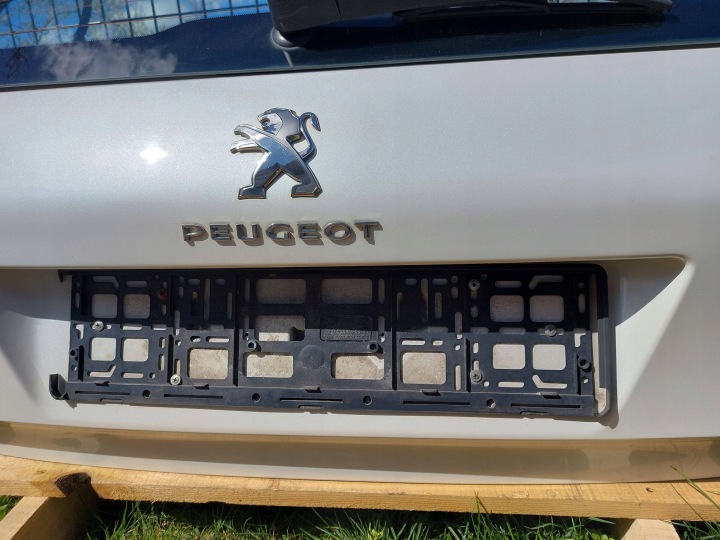 фото №9, Peugeot 308 hb t9 крышка багажника kwed белая жемчуг комплектная