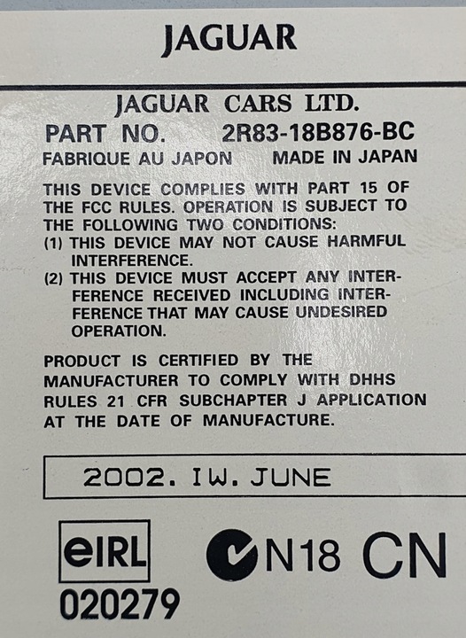 фото №8, Радио cd jaguar s-type 2r83-18b876-bc