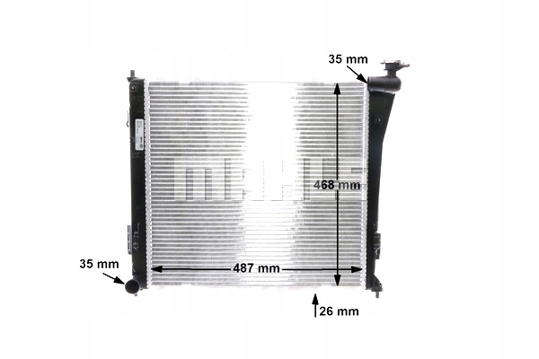 фото №9, Радіатор двигуна основний  hyundai i40 i i40 i cw 1.7d 07.11-05.19 mahle