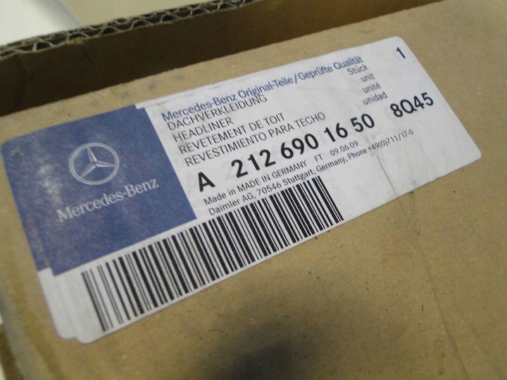 фото №10, Mercedes захист планка стеля зад 8q45 beż e клас 212 w212 sedan