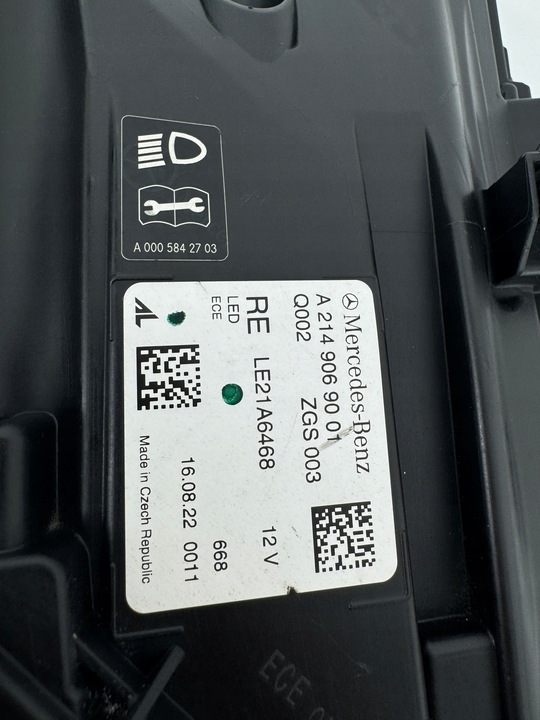 фото №15, Mercedes e- клас w214 повний led digital лампа ліва права