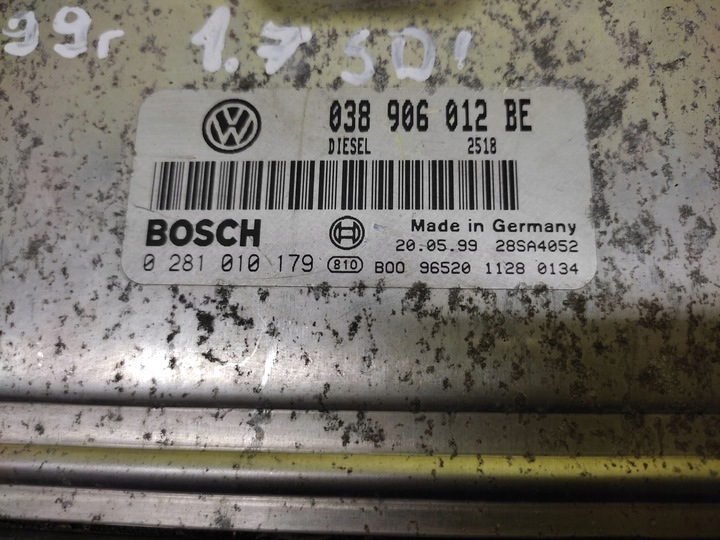 фото №4, Vw lupo 1.7 sdi блок керування двигуна 0281010179