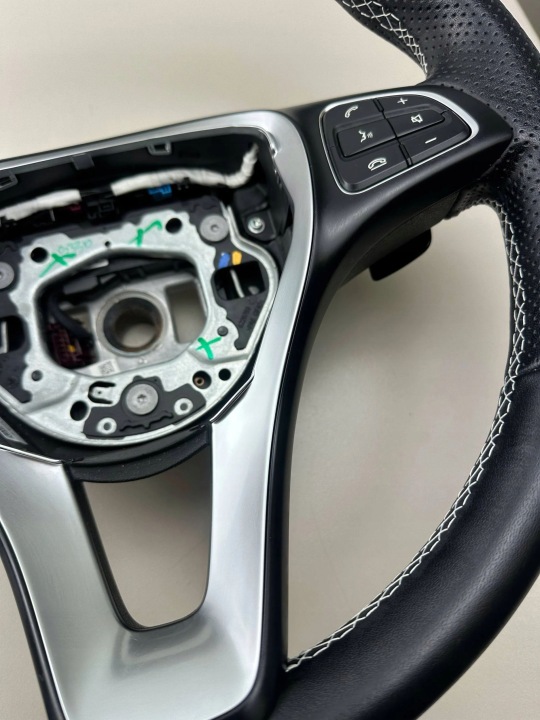 фото №6, Руль mercedes glc x253 c253 gla x156 кожа мультифункция лепестки