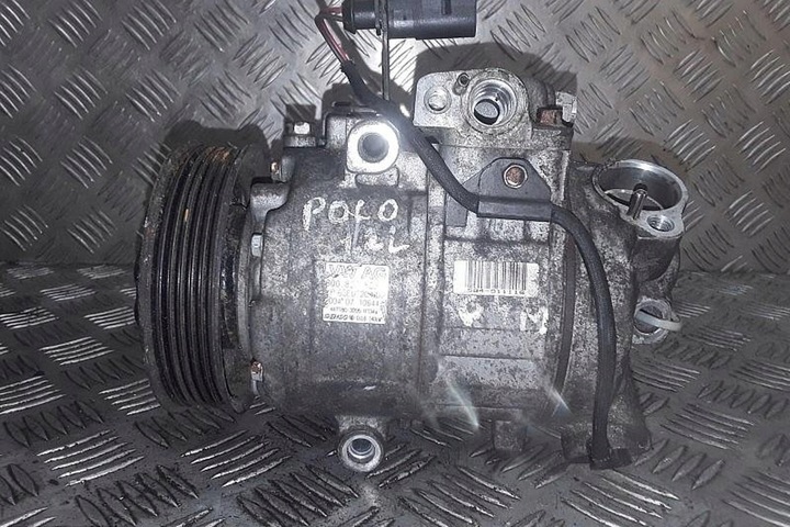 фото №5, Компрессор кондиционера vw polo 9n_ 6q0820803g 2005