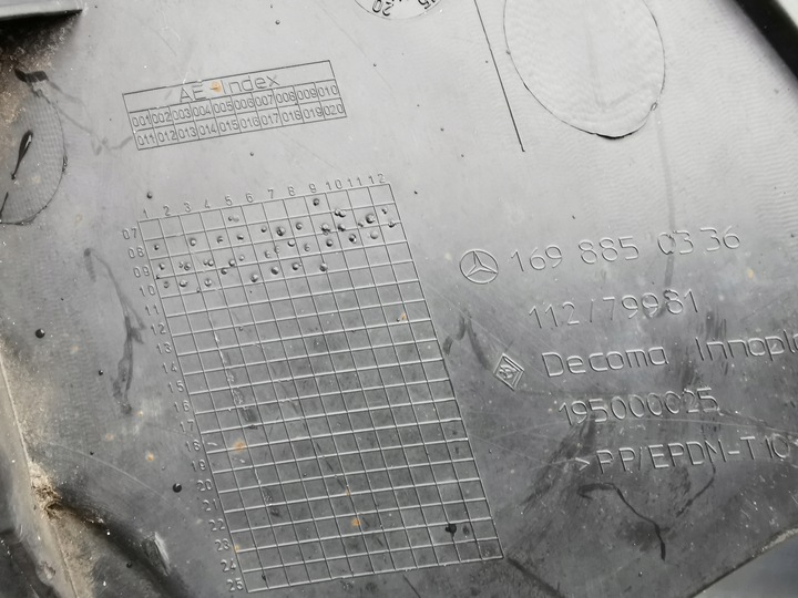 фото №9, Mercedes a-klasa w169 рестайлінг 08-12 плита захист pod бампер переднє перед