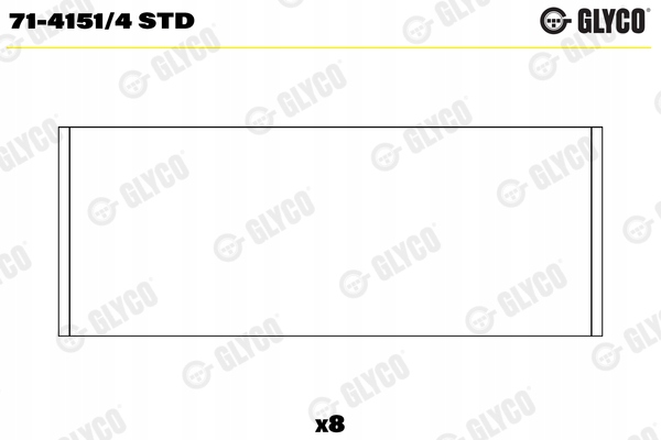 фото №9, Вкладыши шатунные glyco 71-4151/4 std