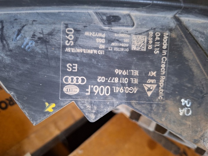 фото №9, Audi a6 c7 4g allroad 2011- капот бампер перед радіатор ксенони крила